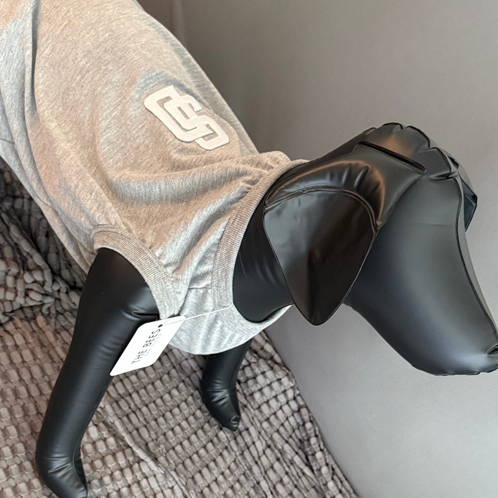Gray San Diego Padres Logo Dog Shirt